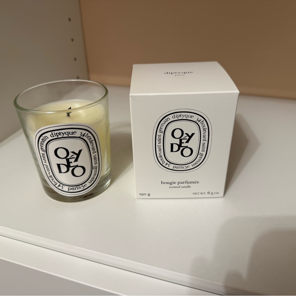 Diptyque Oyedo Candle with White Glass